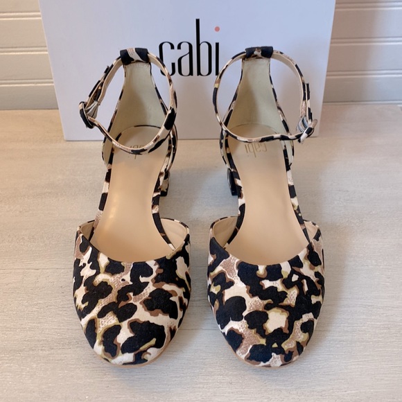 Cabi Leopard Kiki Ankle Strap Pump - Sz 7.5 - Picture 2 of 6